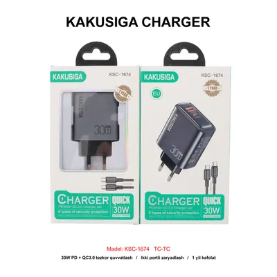 CHARGER KAKUSIGA KSC-1674 TC-TC GREY