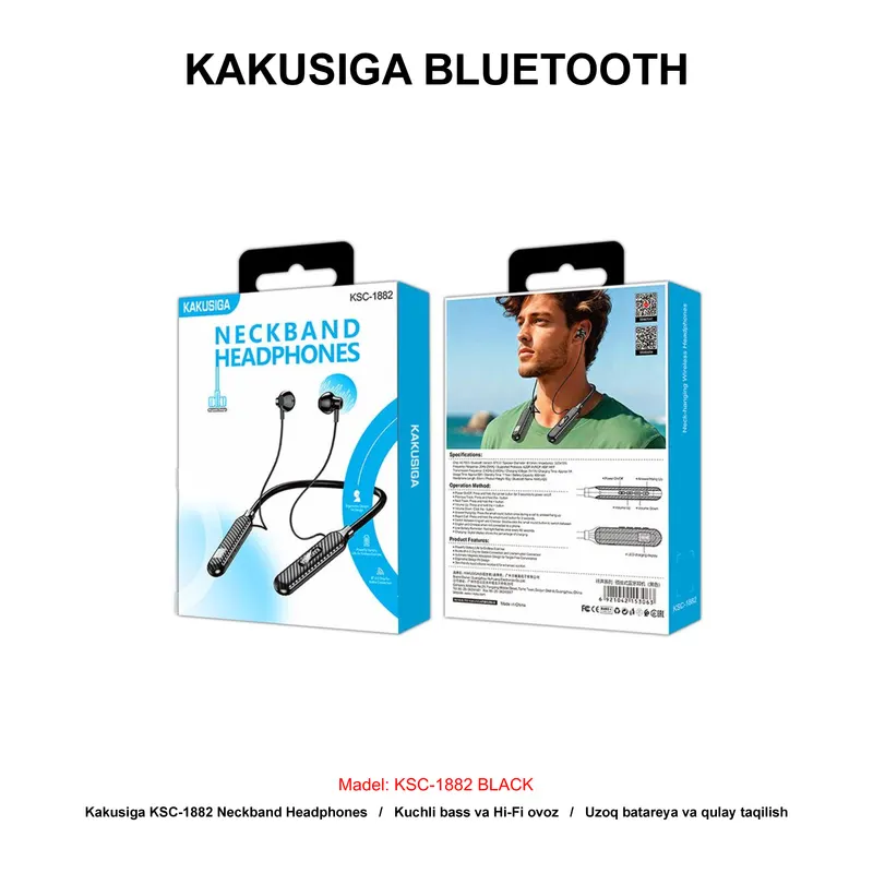 BLUETOOTH KAKUSIGA KSC-1882 BLACK