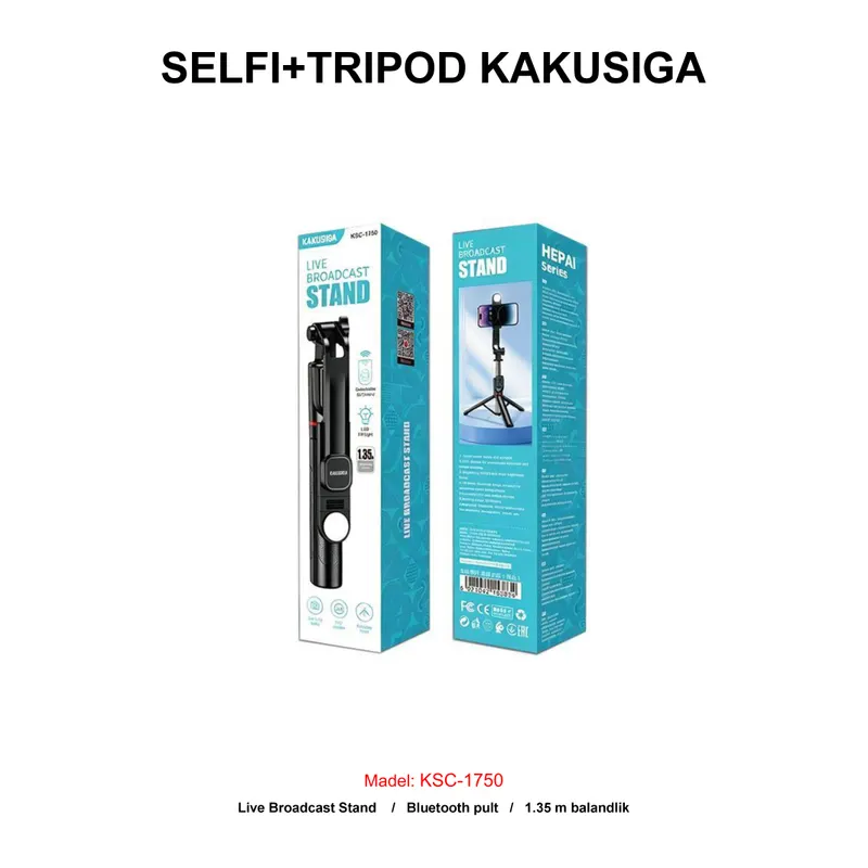 SELFI+TRIPOD KAKUSIGA KSC-1750 BLACK