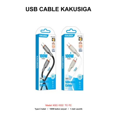 USB CABLE KAKUSIGA KSC-1022 TC-TC BLACK