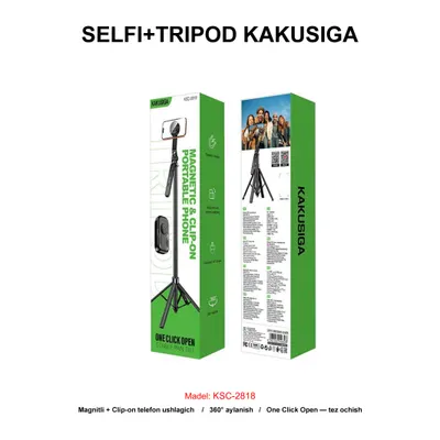 SELFI+TRIPOD KAKUSIGA KSC-2818 BLACK