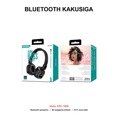BLUETOOTH KAKUSIGA KSC-1898 BLACK