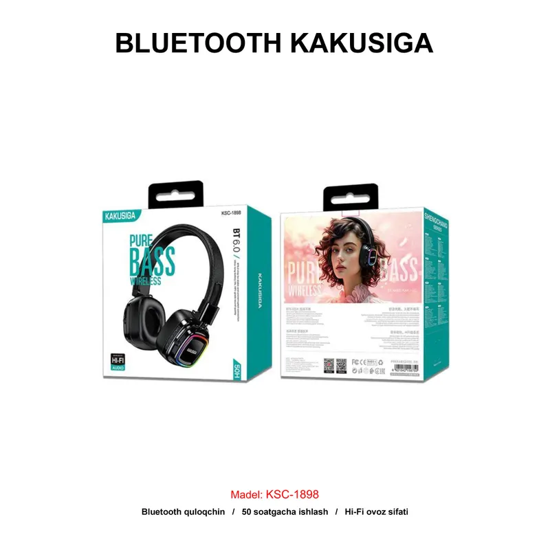 BLUETOOTH KAKUSIGA KSC-1898 BLACK