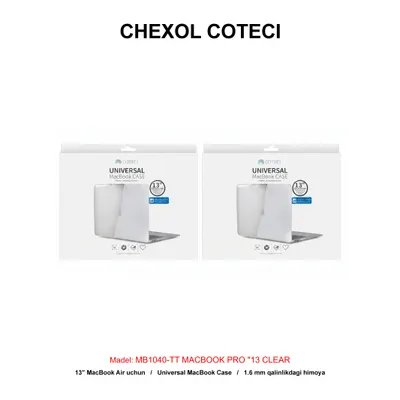 CHEXOL COTECI MB1040-TT MACBOOK PRO "13 CLEAR