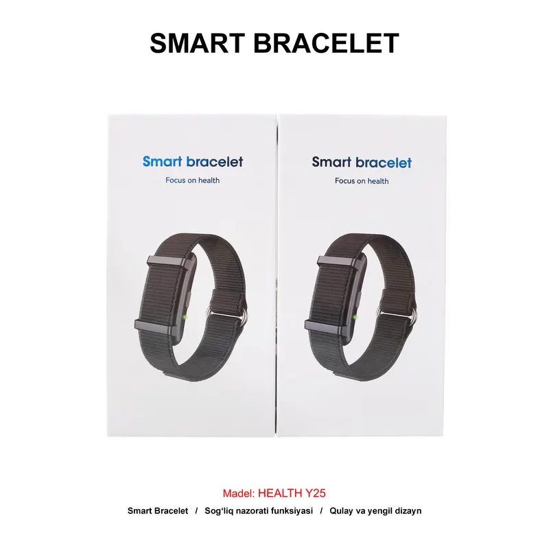 SMART BRACELET HEALTH Y25 BLACK