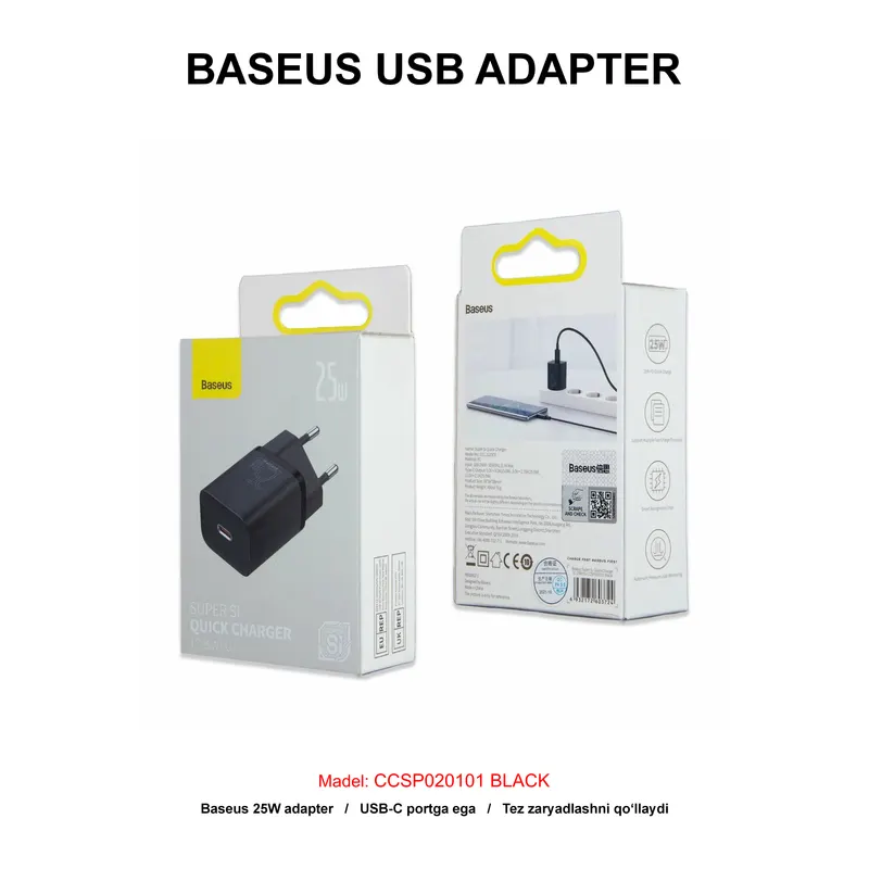 ADAPTER BASEUS CCSP020101 BLACK