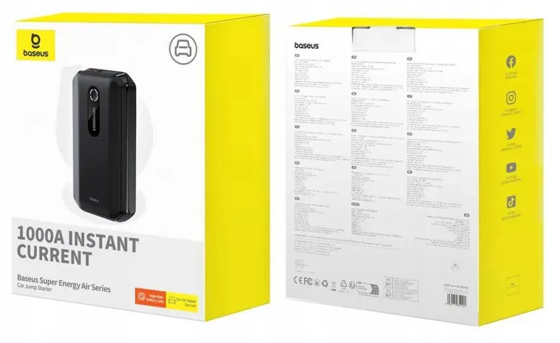 PB BASEUS JUMP STARTER CGNL020101/C00245501113-00 10000mAh BLACK