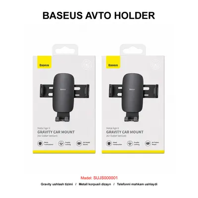 AVTO HOLDER BASEUS SUJS000001 BLACK