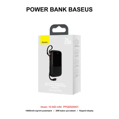 PB BASEUS PPQD020001 10000mAh BLACK
