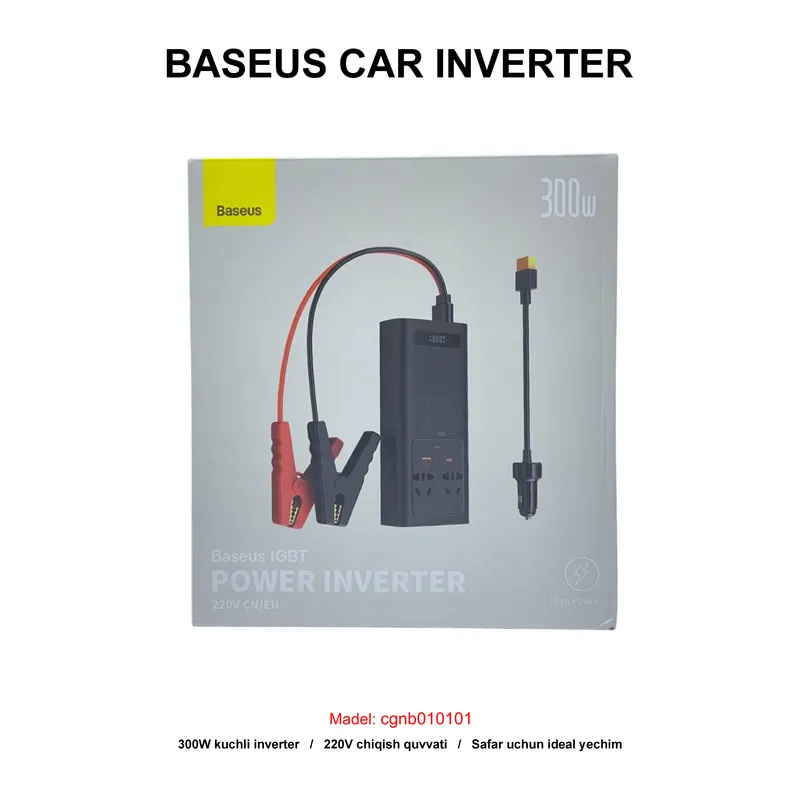 CAR INVERTER BASEUS CGNB010101 BLACK
