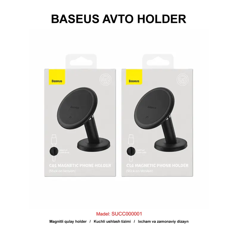 AVTO HOLDER BASEUS SUCC000001 BLACK