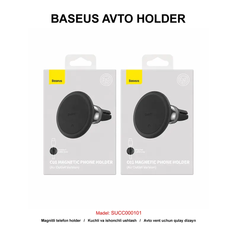 AVTO HOLDER BASEUS SUCC000101 BLACK