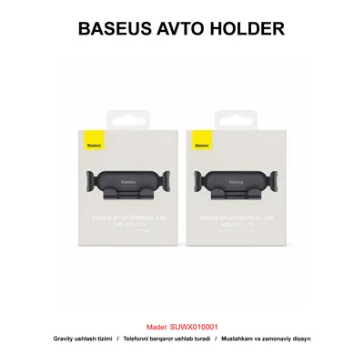 AVTO HOLDER BASEUS SUWX010001 BLACK