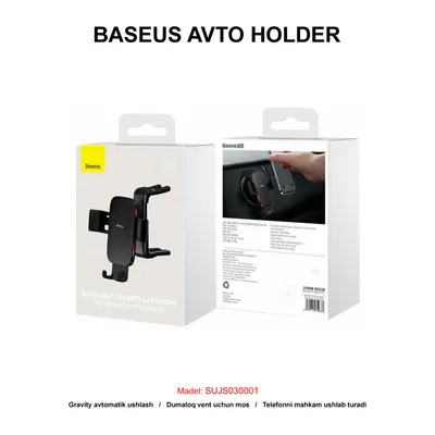 AVTO HOLDER BASEUS SUJS030001 BLACK
