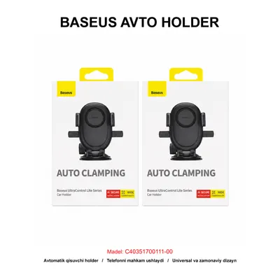 AVTO HOLDER BASEUS C40351700111-00 BLACK