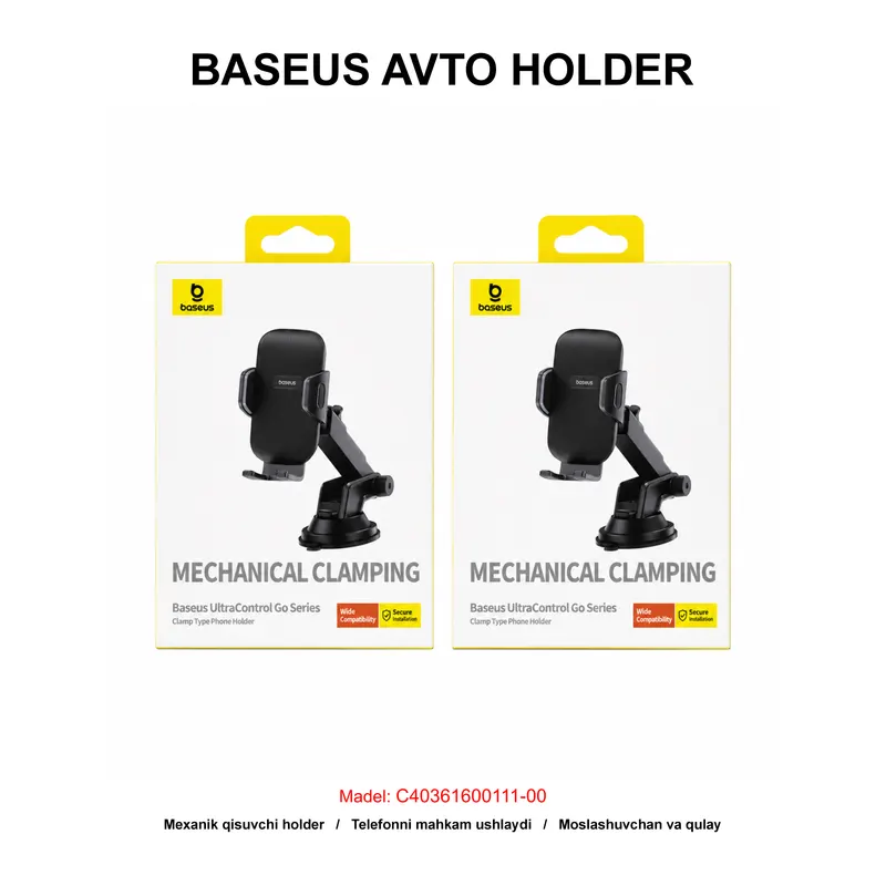 AVTO HOLDER BASEUS C40361600111-00 BLACK