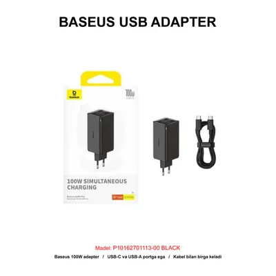 ADAPTER BASEUS P10162701113-00 BLACK
