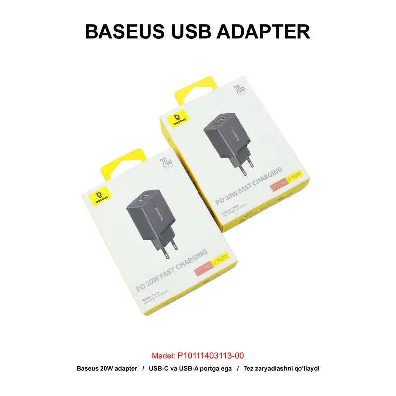 ADAPTER BASEUS P10111403113-00 BLACK