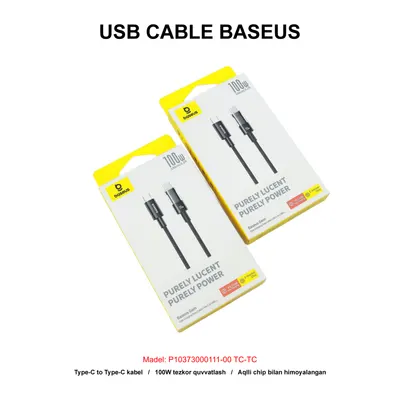 USB CABLE BASEUS P10373000111-00 TC-TC BLACK