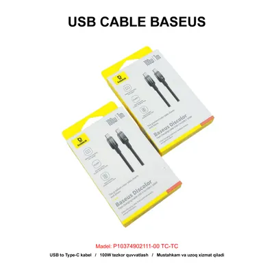 USB CABLE BASEUS P10374902111-00 TC-TC BLACK