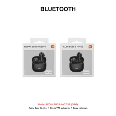BLUETOOTH REDMI BUDS 8 ACTIVE BLACK (ORG)