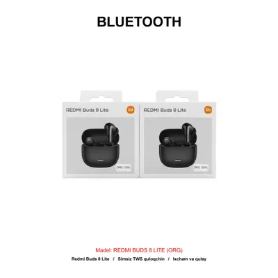 BLUETOOTH REDMI BUDS 8 LITE BLACK (ORG)