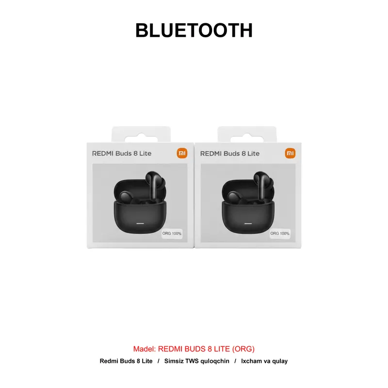 BLUETOOTH REDMI BUDS 8 LITE BLACK (ORG)