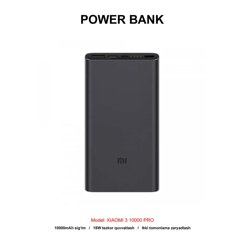 PB XIAOMI 3 10000 PRO 22.5W PB100DZM BLACK (ORG)