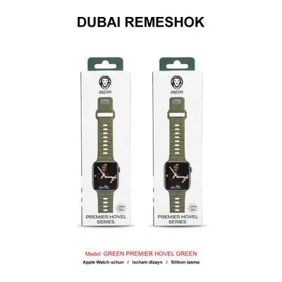 DUBAI REMESHOK 42-44-45mm GREEN PREMIER HOVEL GREEN