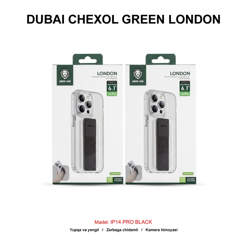 DUBAI CHEXOL GREEN LONDON GNLC14PBK IP14 PRO BLACK