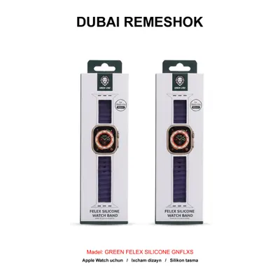 DUBAI REMESHOK 49mm GREEN FELEX SILICONE GNFLXSWS49PL PURPLE