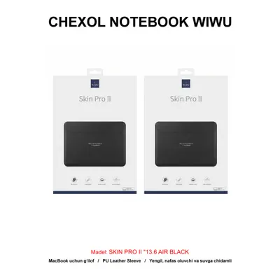 CHEXOL NOTEBOOK WIWU SKIN PRO II "13.6 AIR BLACK