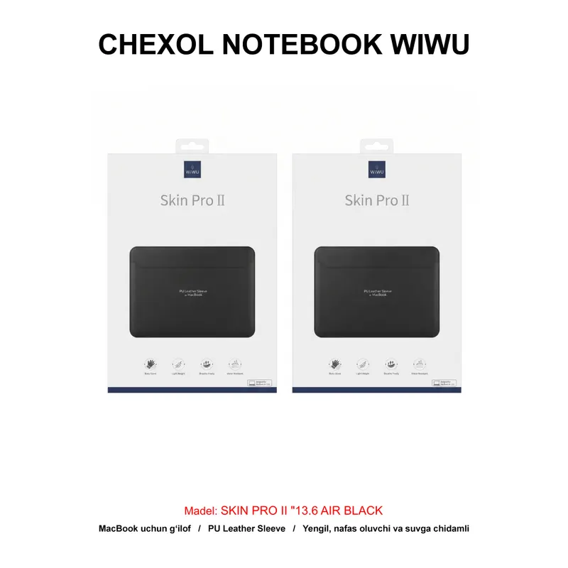 CHEXOL NOTEBOOK WIWU SKIN PRO II "13.6 AIR BLACK