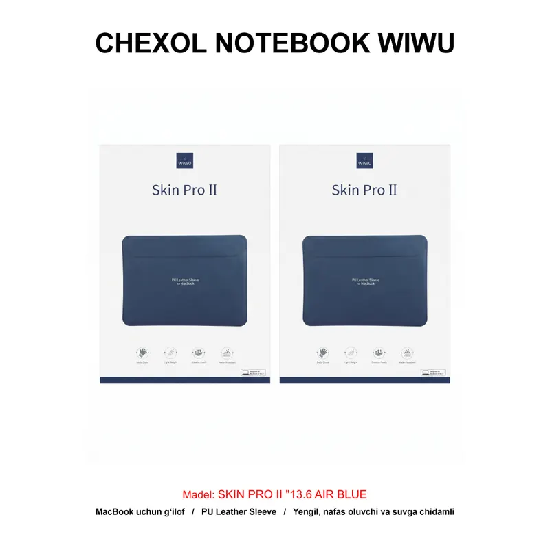 CHEXOL NOTEBOOK WIWU SKIN PRO II "13.6 AIR BLUE