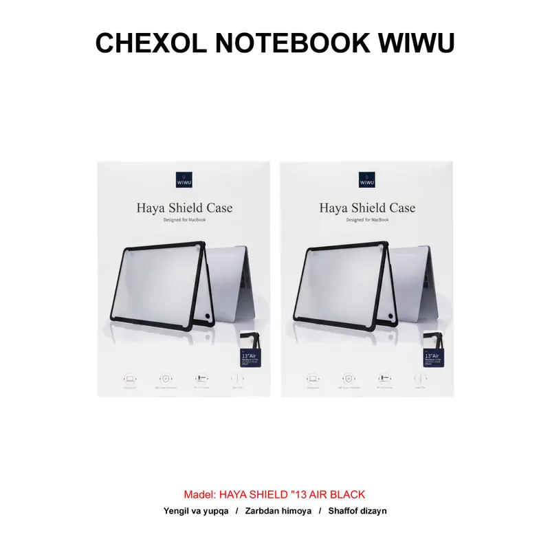 CHEXOL NOTEBOOK WIWU HAYA SHIELD "13 AIR BLACK