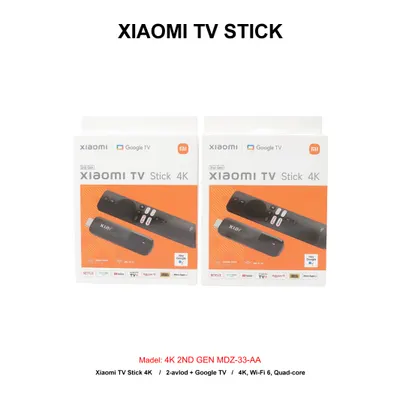 XIAOMI TV STICK 4K 2ND GEN MDZ-33-AA