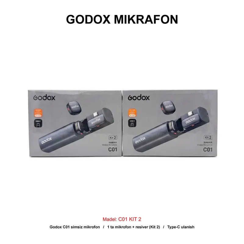 MIKROFON GODOX C01 KIT 2 TYPE-C BLACK
