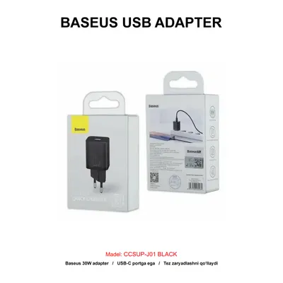 ADAPTER BASEUS CCSUP-J01 BLACK