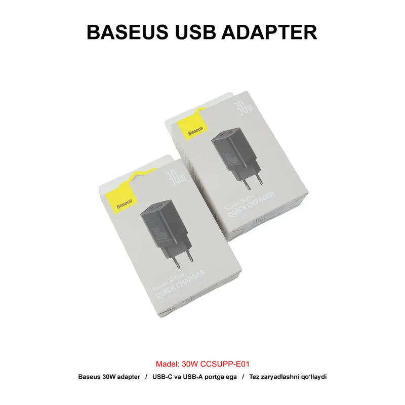 ADAPTER BASEUS CCSUPP-E01 BLACK