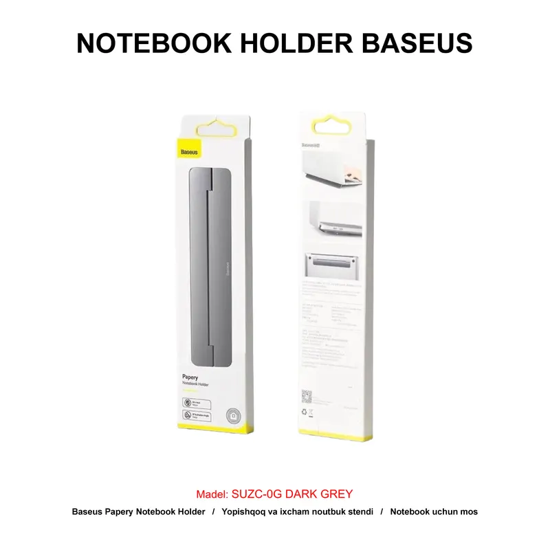 NOTEBOOK HOLDER BASEUS SUZC-0G DARK GREY