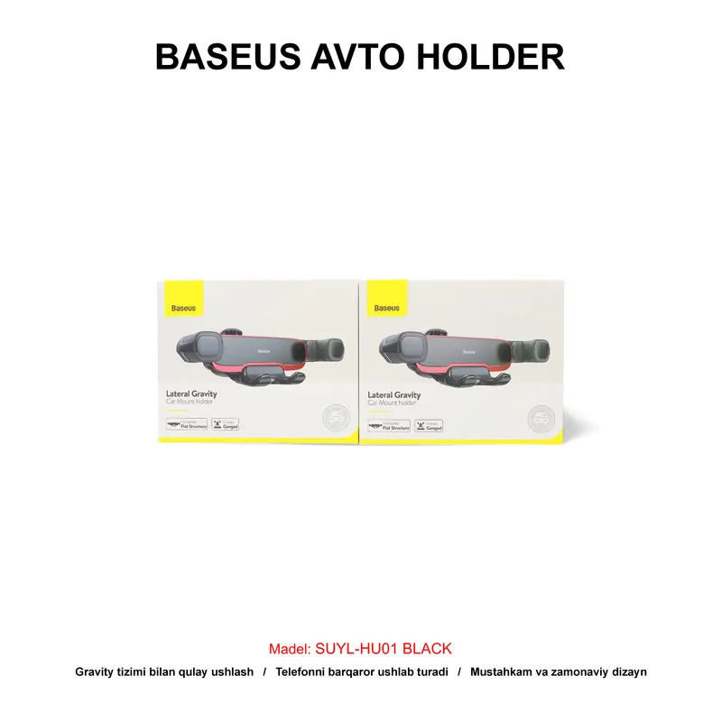AVTO HOLDER BASEUS SUYL-HU01 BLACK