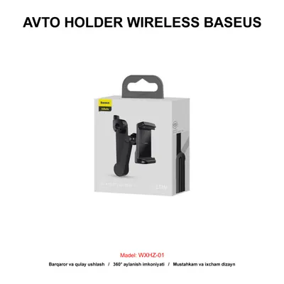 AVTO HOLDER WIRELESS BASEUS WXHZ-01 BLACK