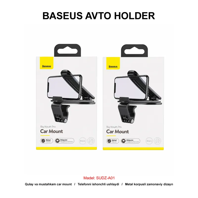 AVTO HOLDER BASEUS SUDZ-A01 BLACK