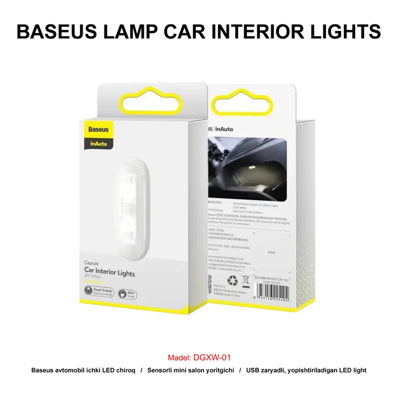 BASEUS LAMP CAR INTERIOR LIGHTS DGXW-02 WHITE