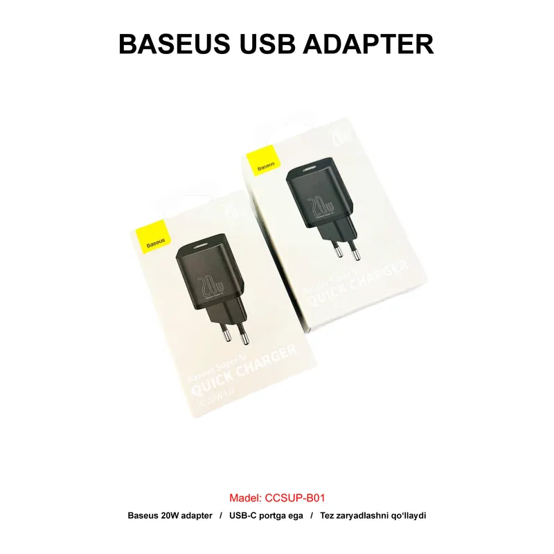 ADAPTER BASEUS CCSUP-B01 BLACK