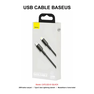 USB CABLE BASEUS CATLGD-01 BLACK