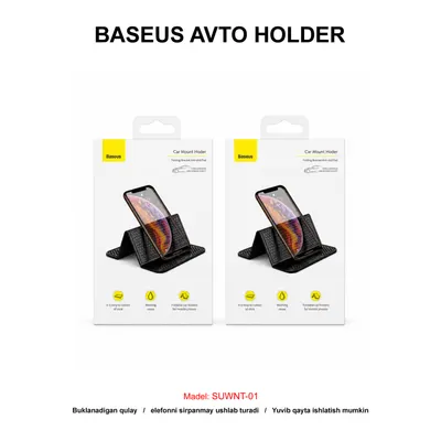 AVTO HOLDER BASEUS SUWNT-01 BLACK