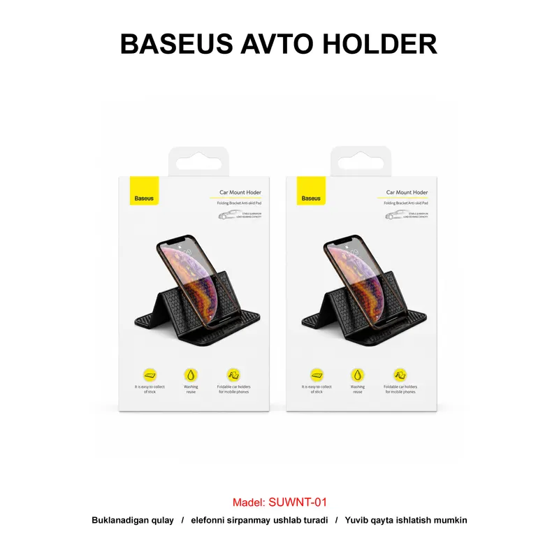 AVTO HOLDER BASEUS SUWNT-01 BLACK