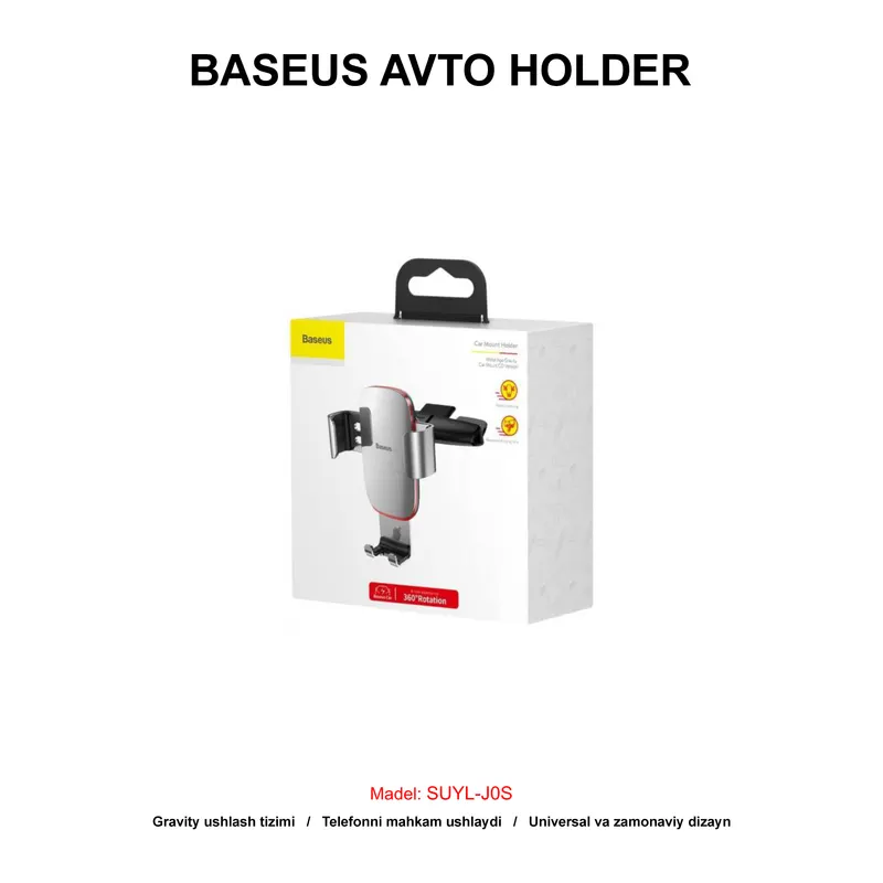 AVTO HOLDER BASEUS SUYL-J0S SILVER