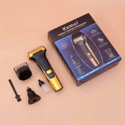 HAIR TRIMMER KEMEI KM-6551 3in1 GOLD